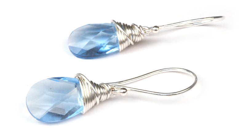 Blauwe oorbellen Swarovski Elements