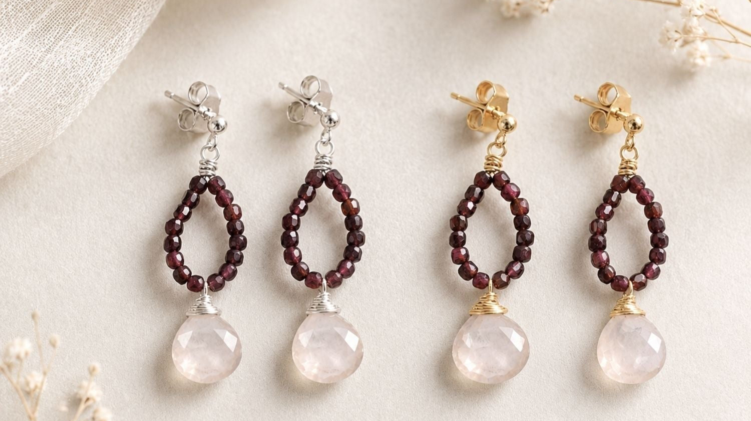 Bordeaux rood combineren met sieraden: zo draag je deze trendkleur