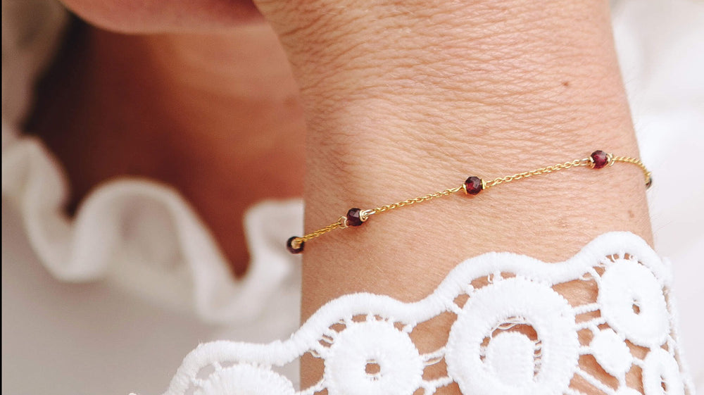 Geboortesteen sieraden januari granaat