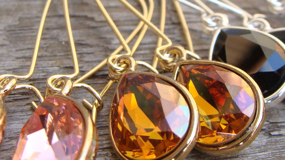 Oorbellen Swarovski druppels