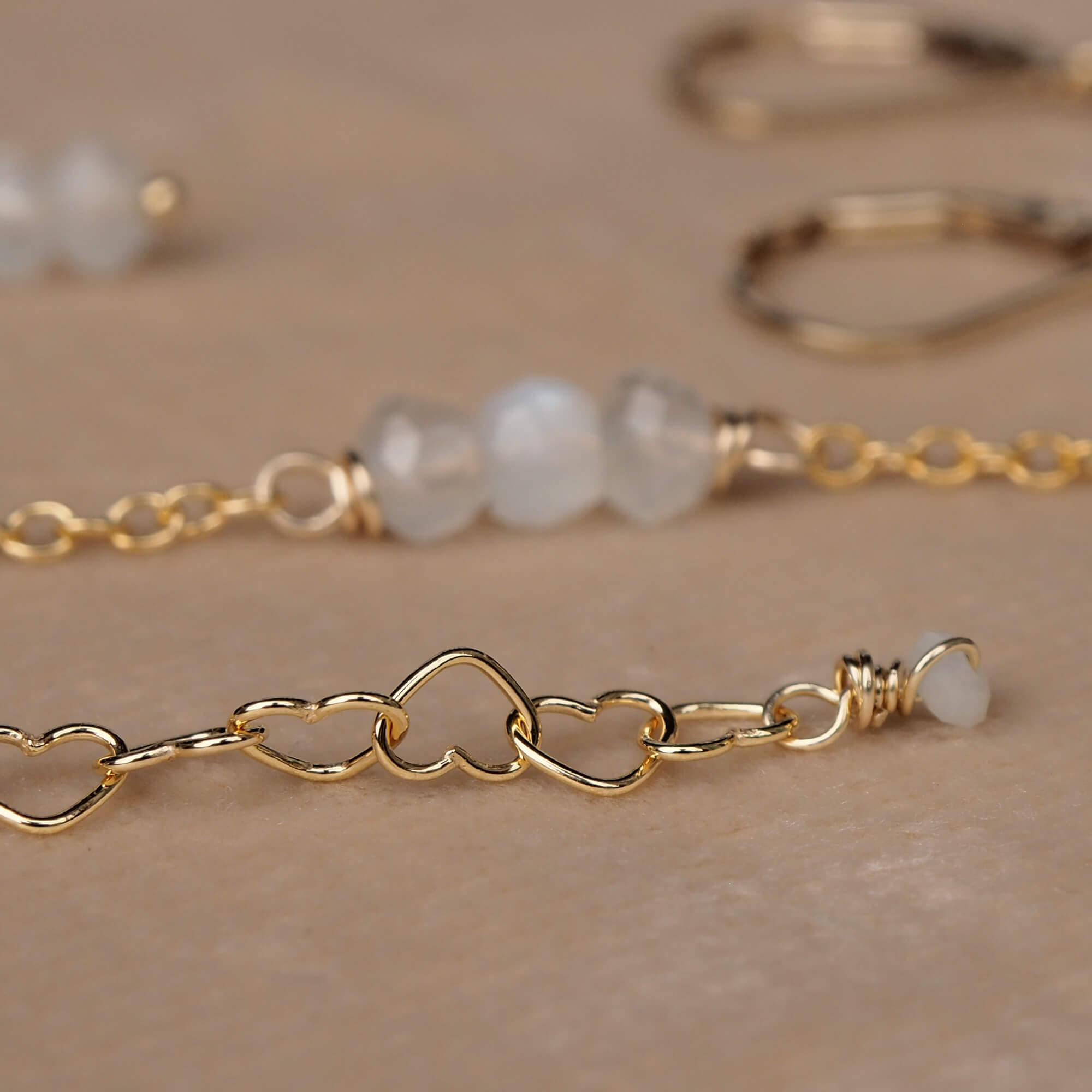 Facetgeslepen Maansteen Armband Armbanden - Jewels with Flair