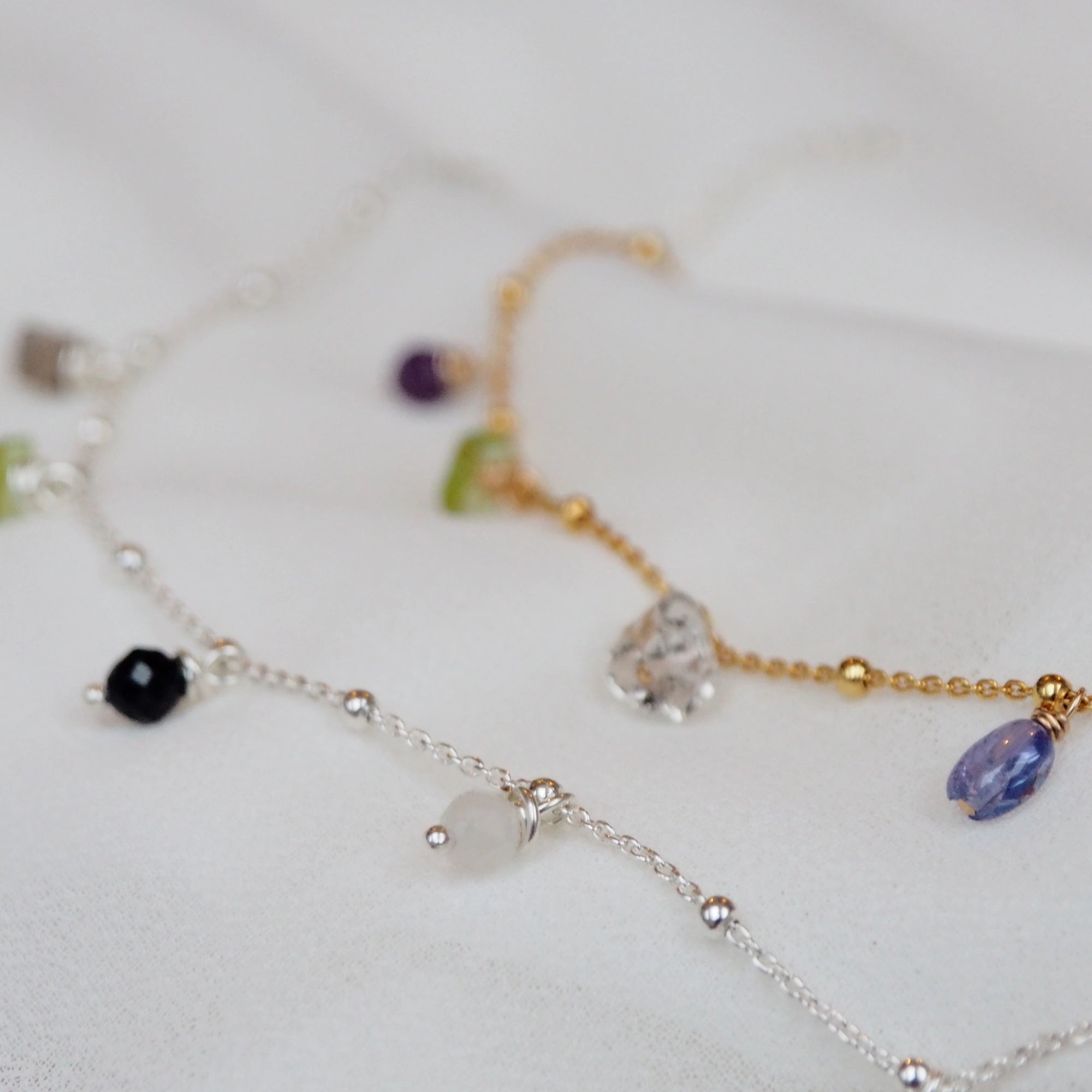 Geboortesteen bedel armband - Jewels with Flair