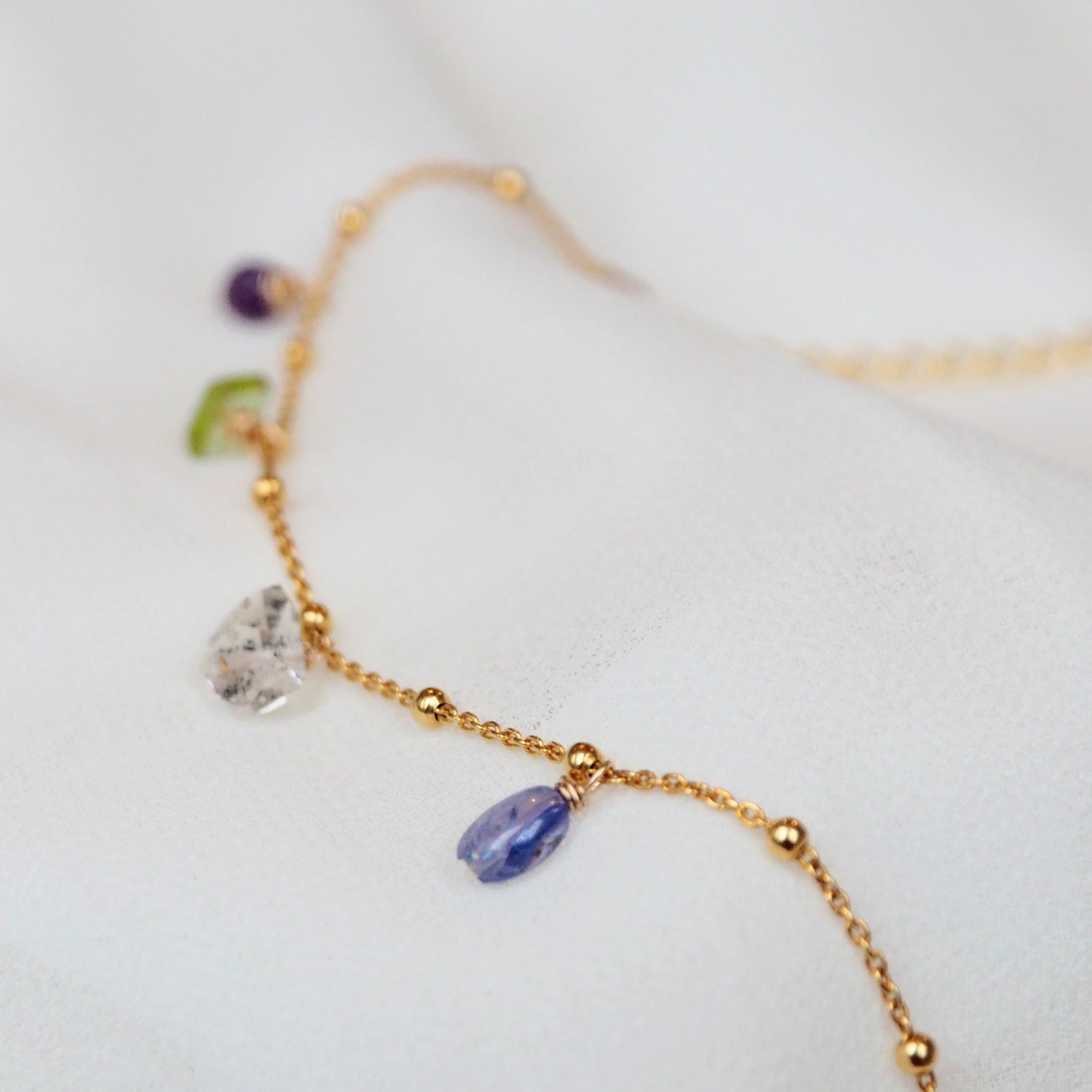 Geboortesteen bedel armband - Jewels with Flair