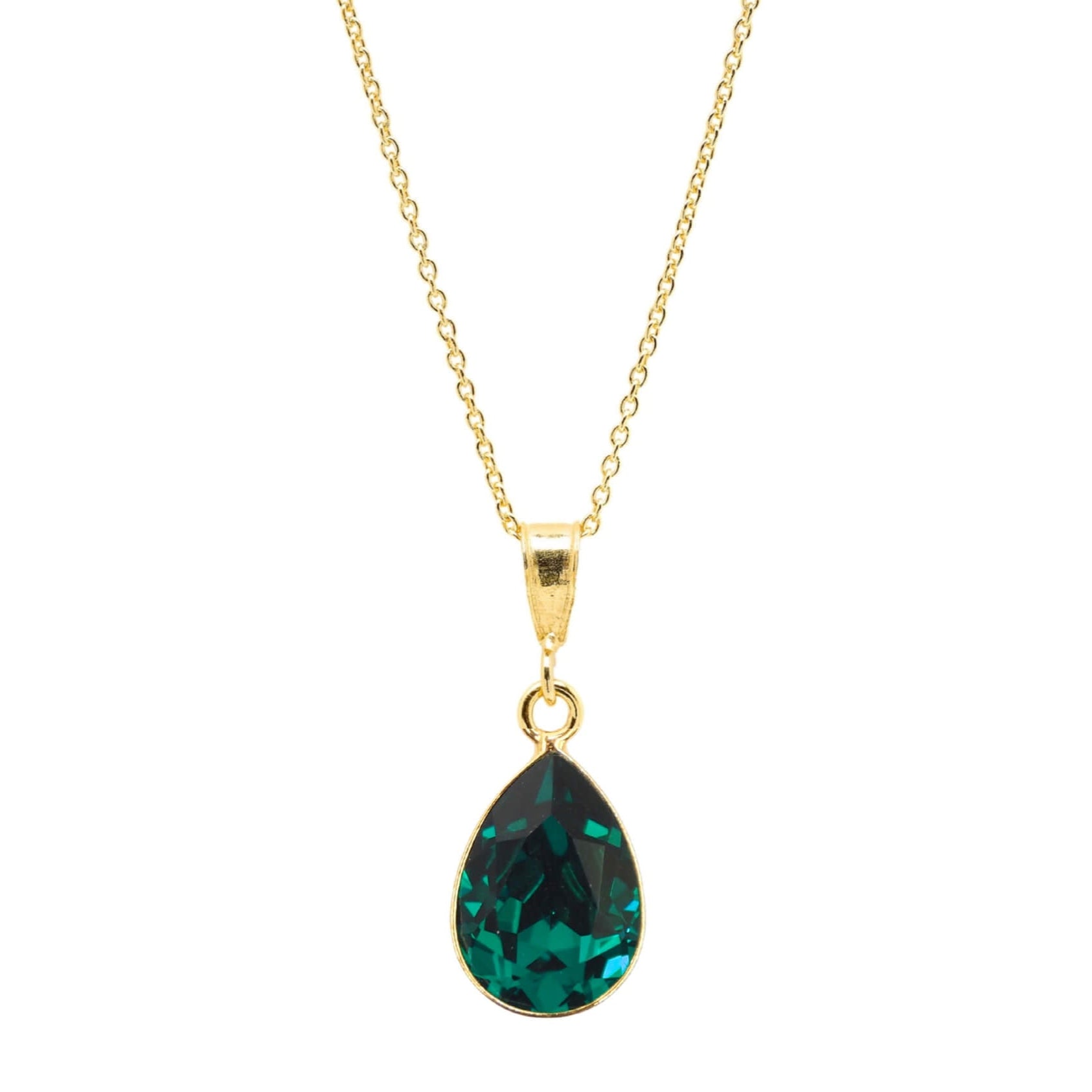 Handgemaakte ketting emerald groen Halskettingen - Jewels with Flair