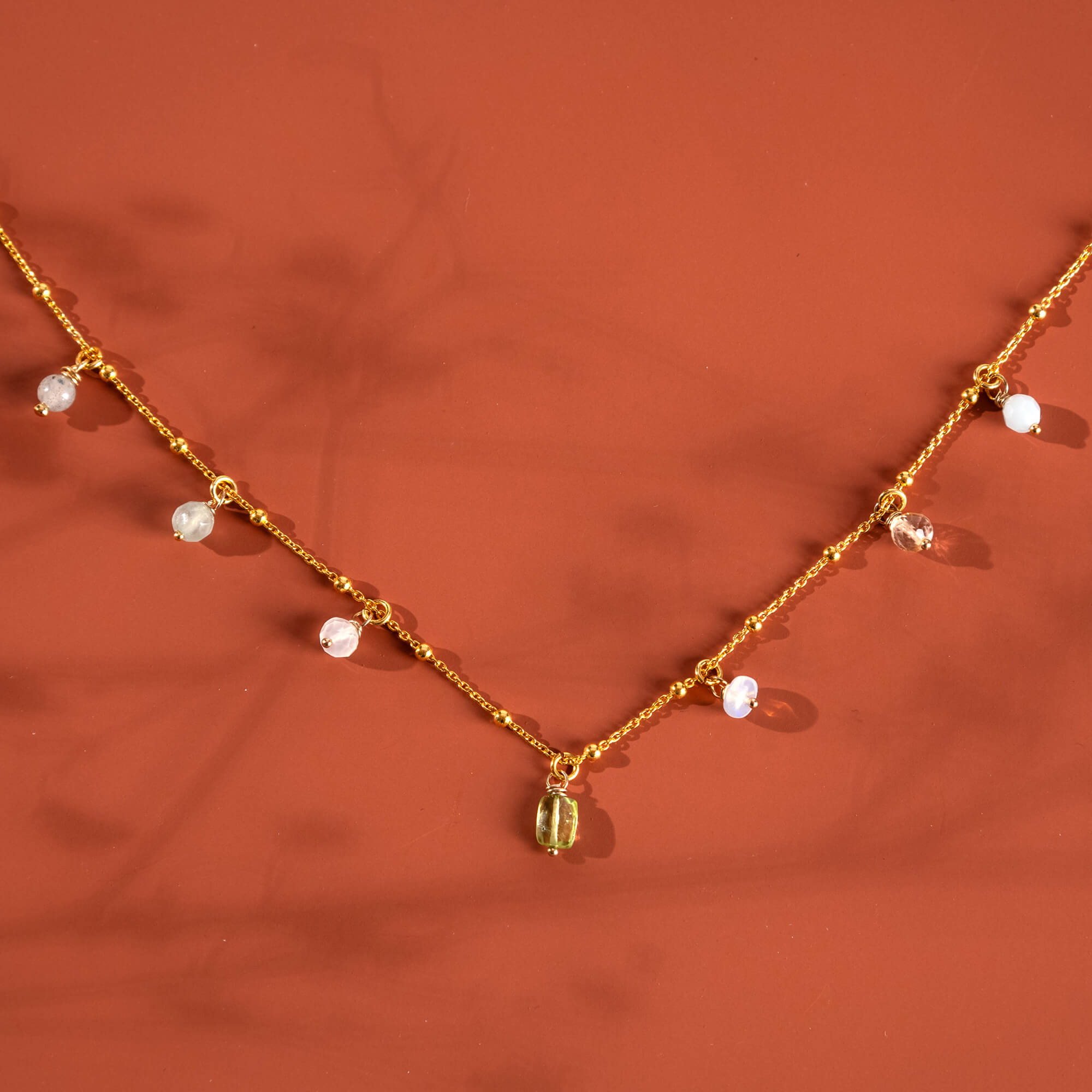 Maatwerk geboortesteen ketting - Stel zelf samen! Halsketting - Jewels with Flair