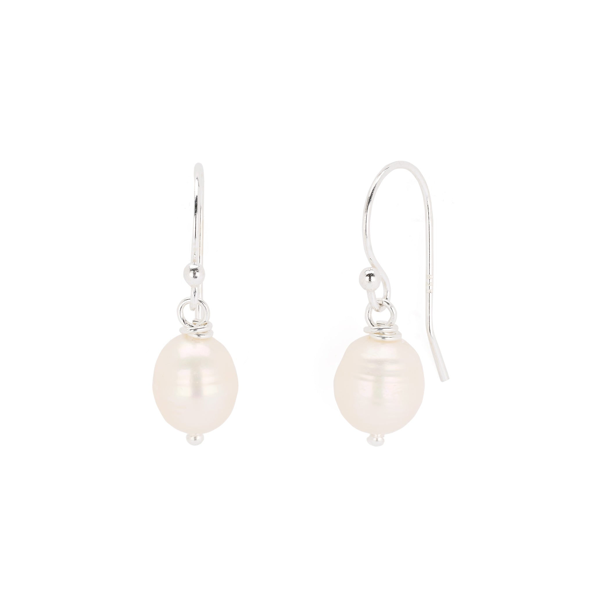 Oorbellen zoetwaterparel druppels xs - Jewels with Flair