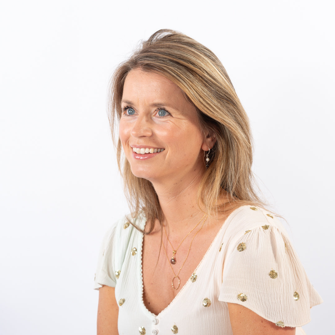 Halsketting edelsteen rozenkwarts | De steen van de liefde Oorbellen - Jewels with Flair