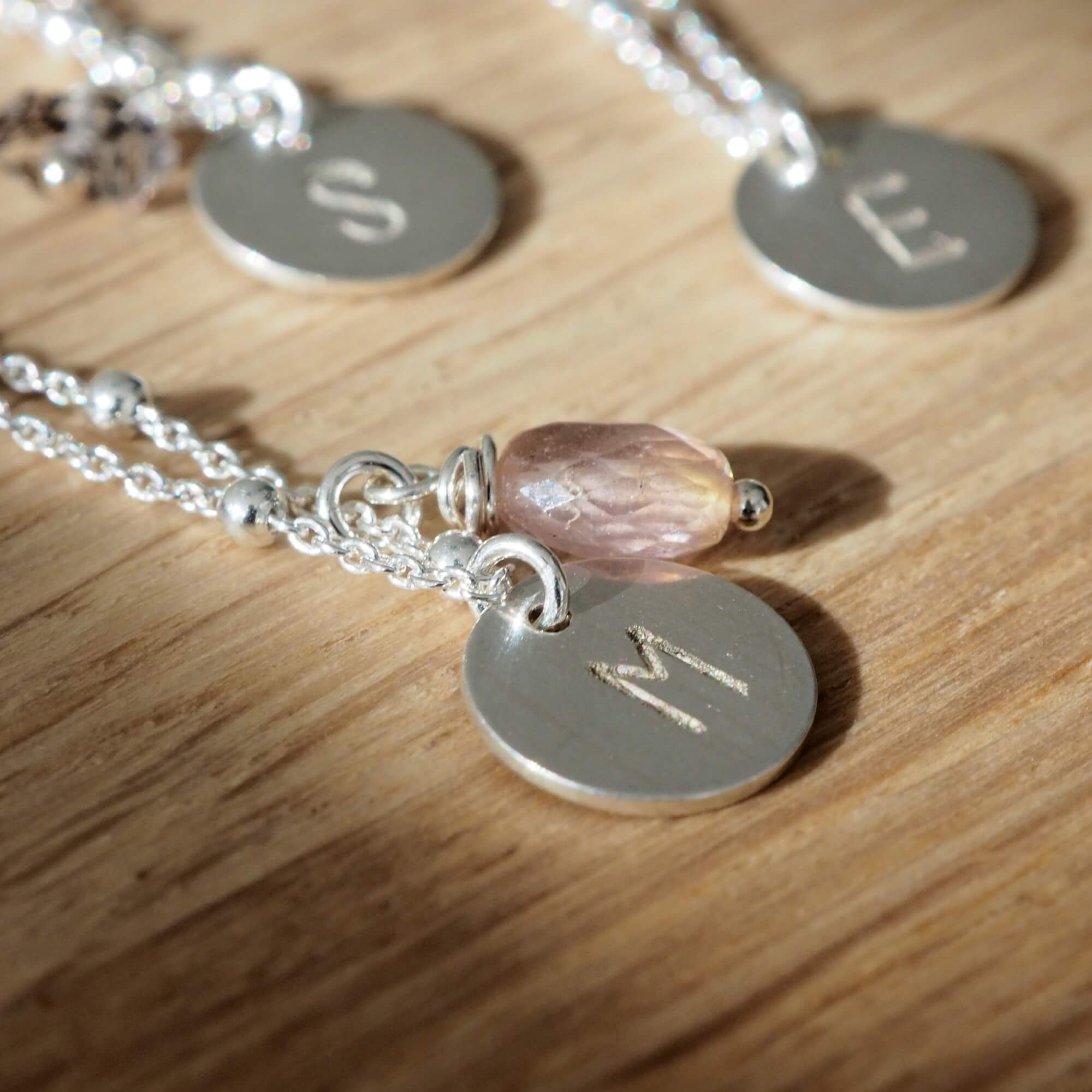 Gepersonaliseerde Ketting met Initiaal en Geboortesteen maatwerk - Jewels with Flair