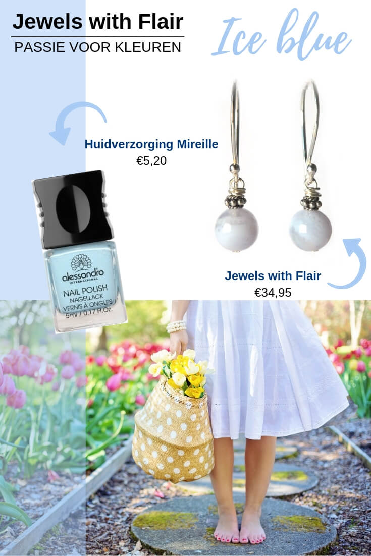 Stylingtips met lichtblauwe sieraden van edelsteen chalcedoon