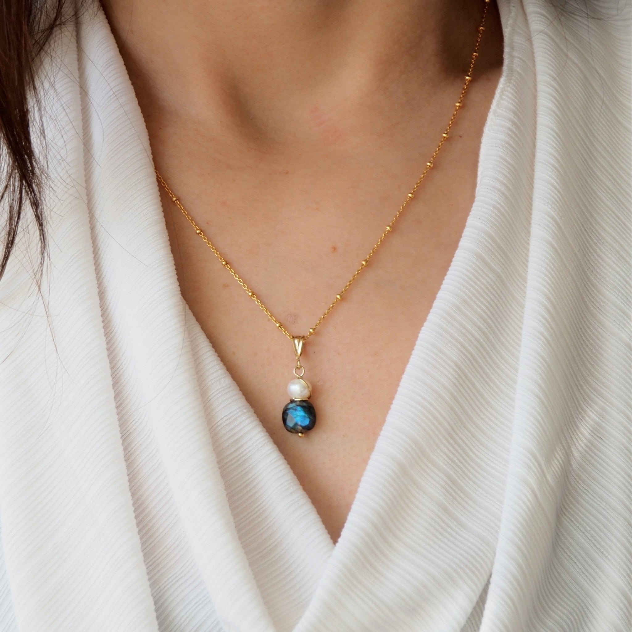 Halsketting labradoriet