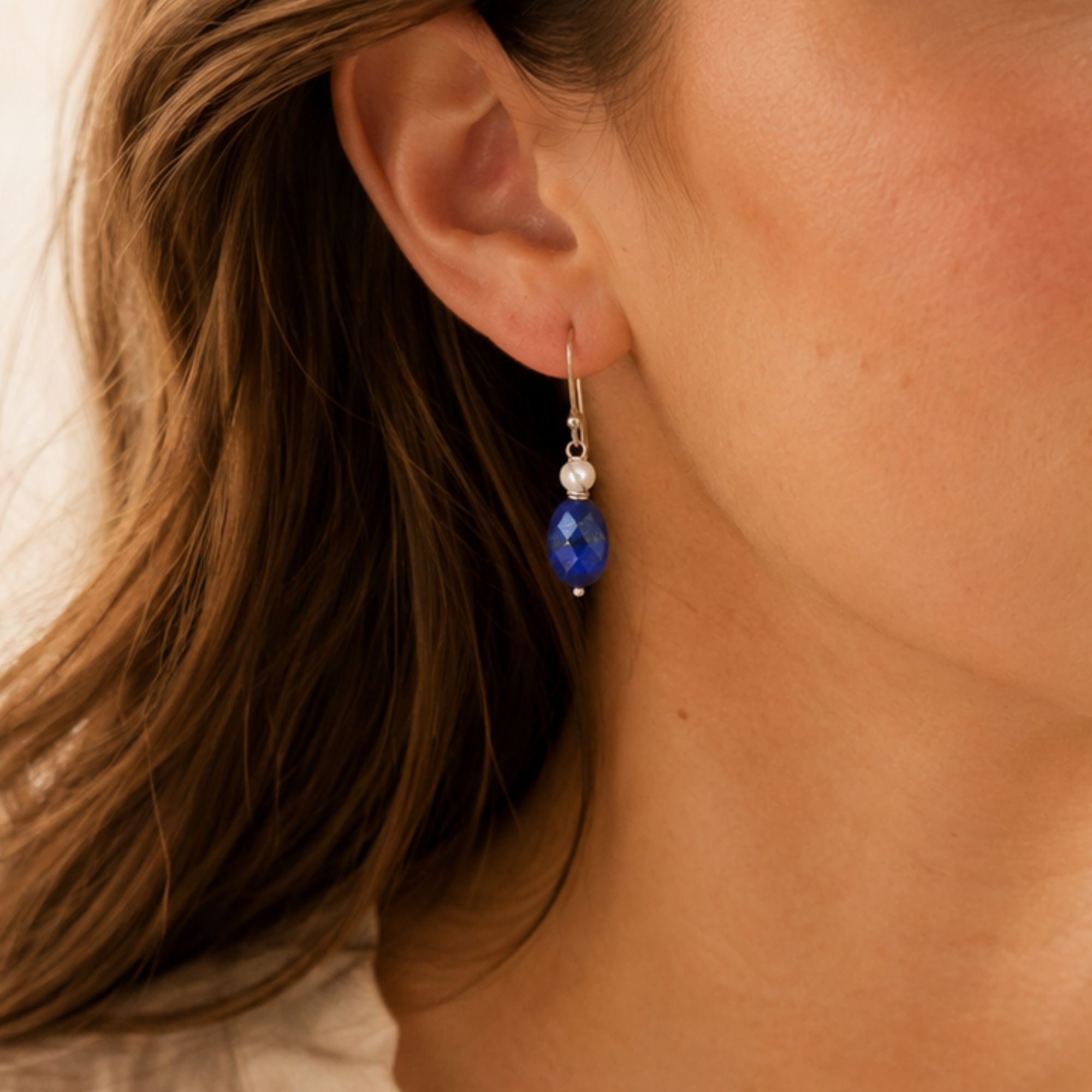 oorbellen zilver lapis lazuli