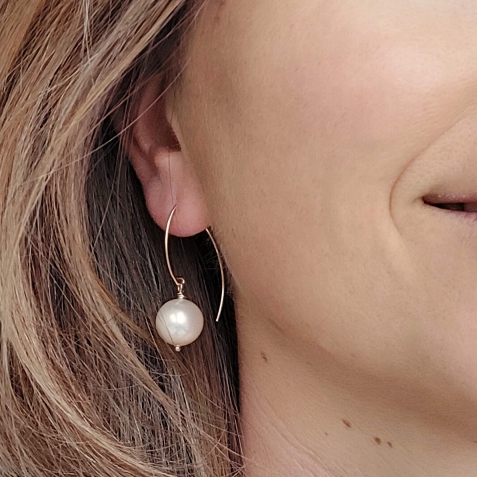 Elipse oorbellen met parels van Swarovski - Jewels with Flair