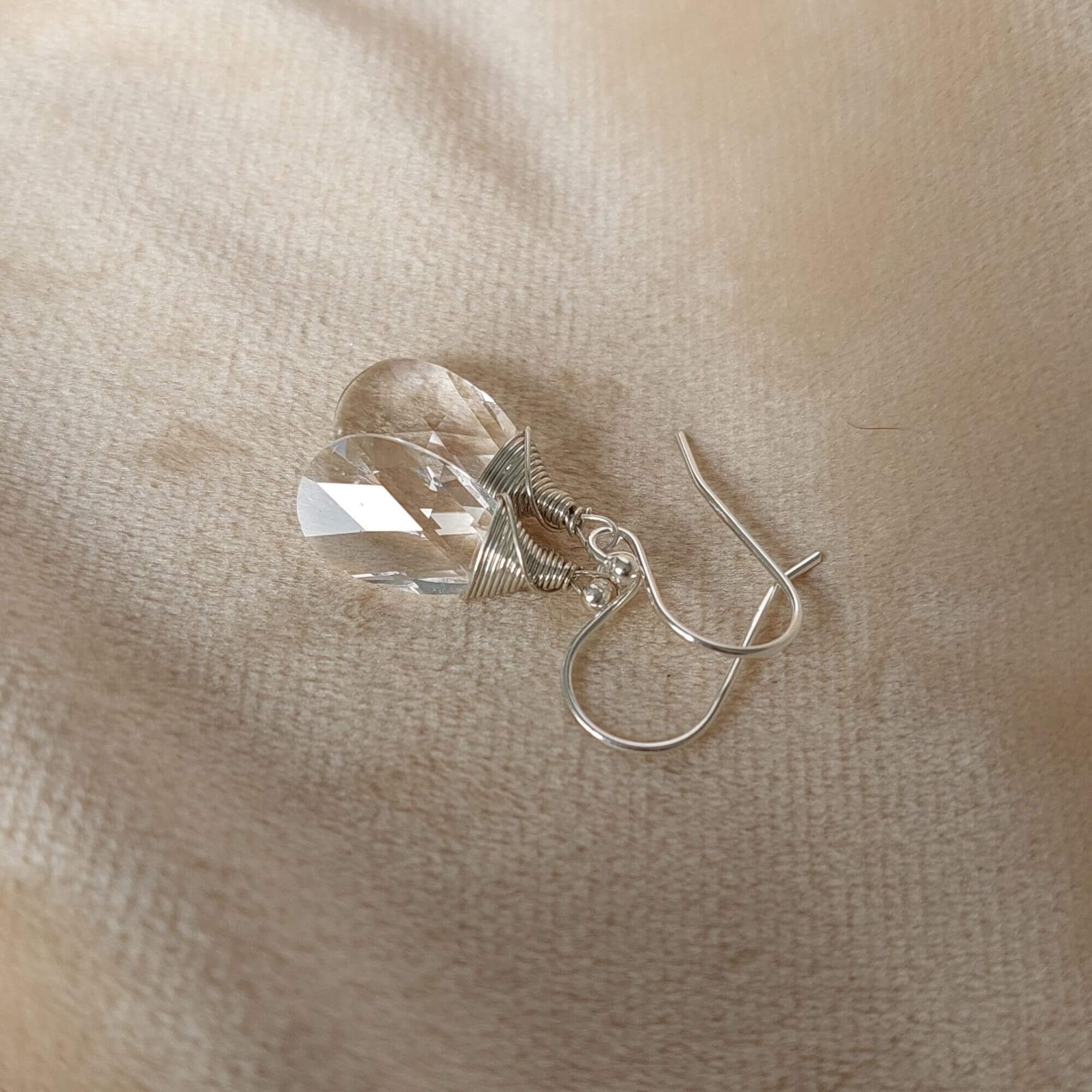 Schitterende oorbellen glaskristal druppels - transparant Oorbellen - Jewels with Flair