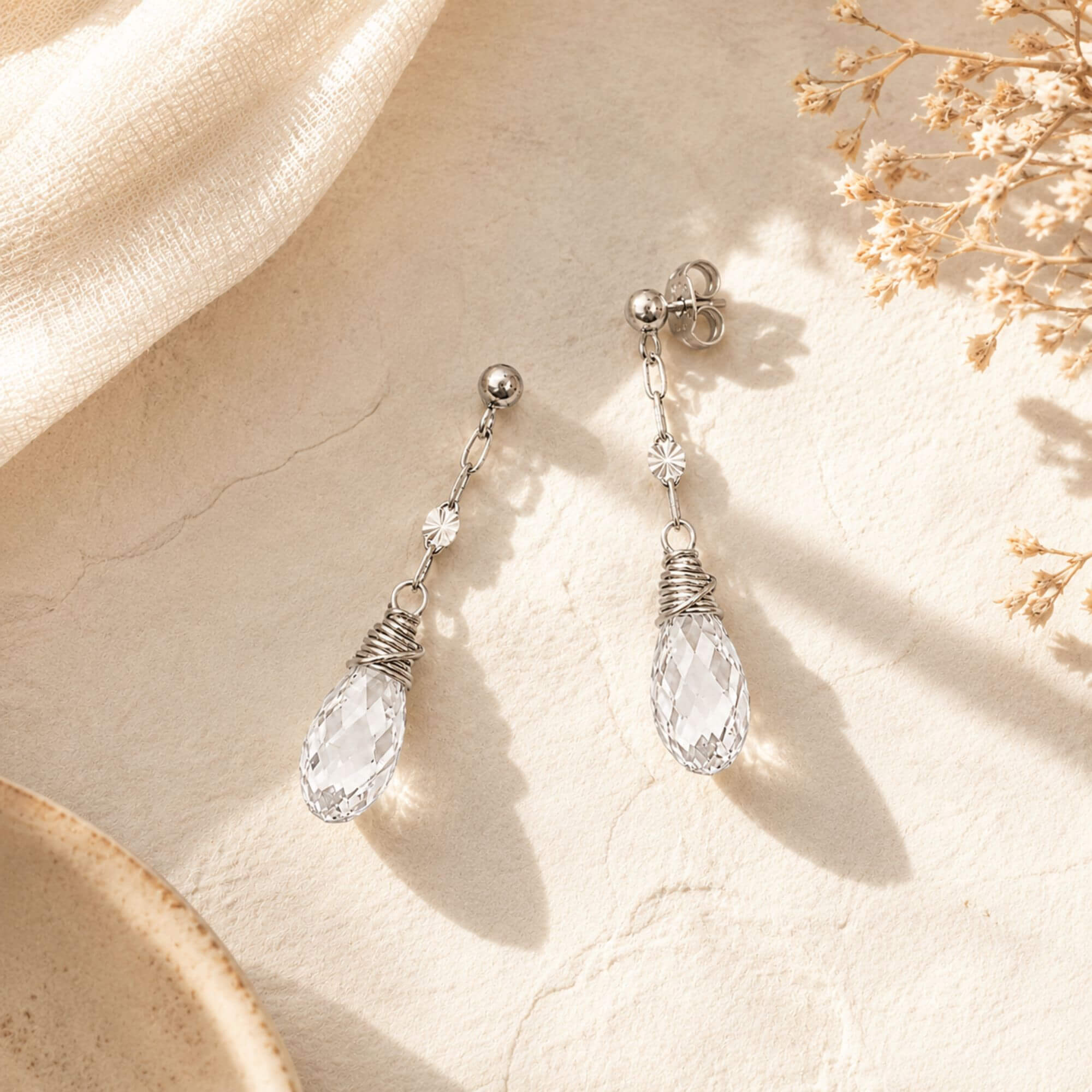 Oorbellen swarovski druppels