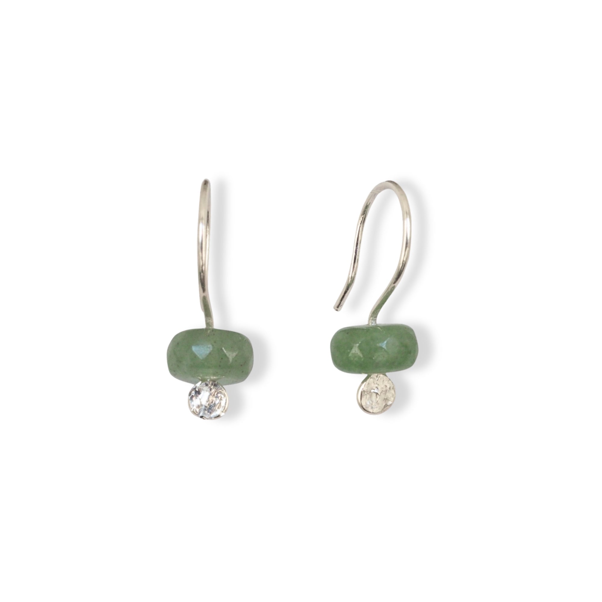 Oorbellen met edelsteen aventurijn | Handgemaakte oorbellen