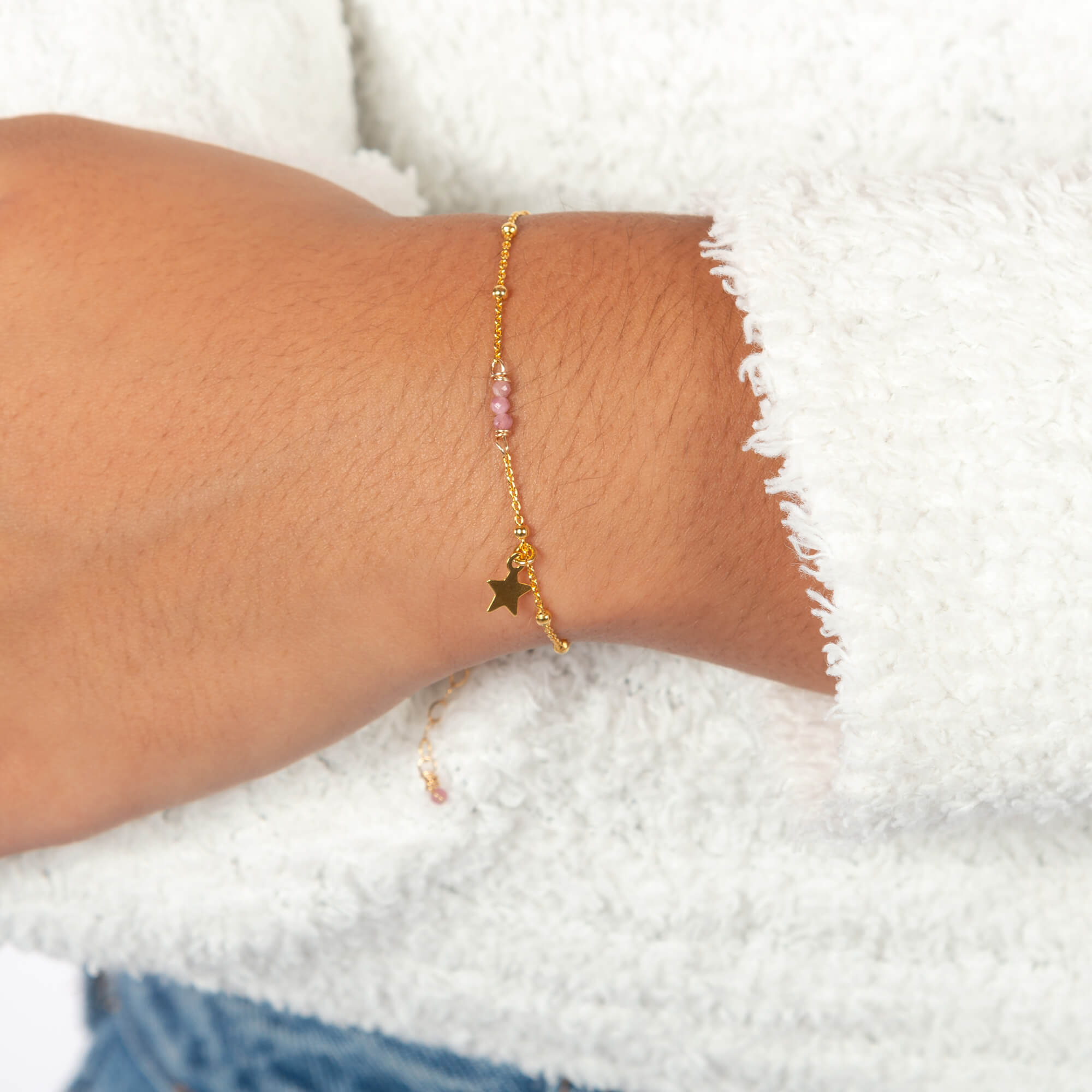 Chique oorbellen met Swarovski druppels en toermalijn Oorbellen - Jewels with Flair