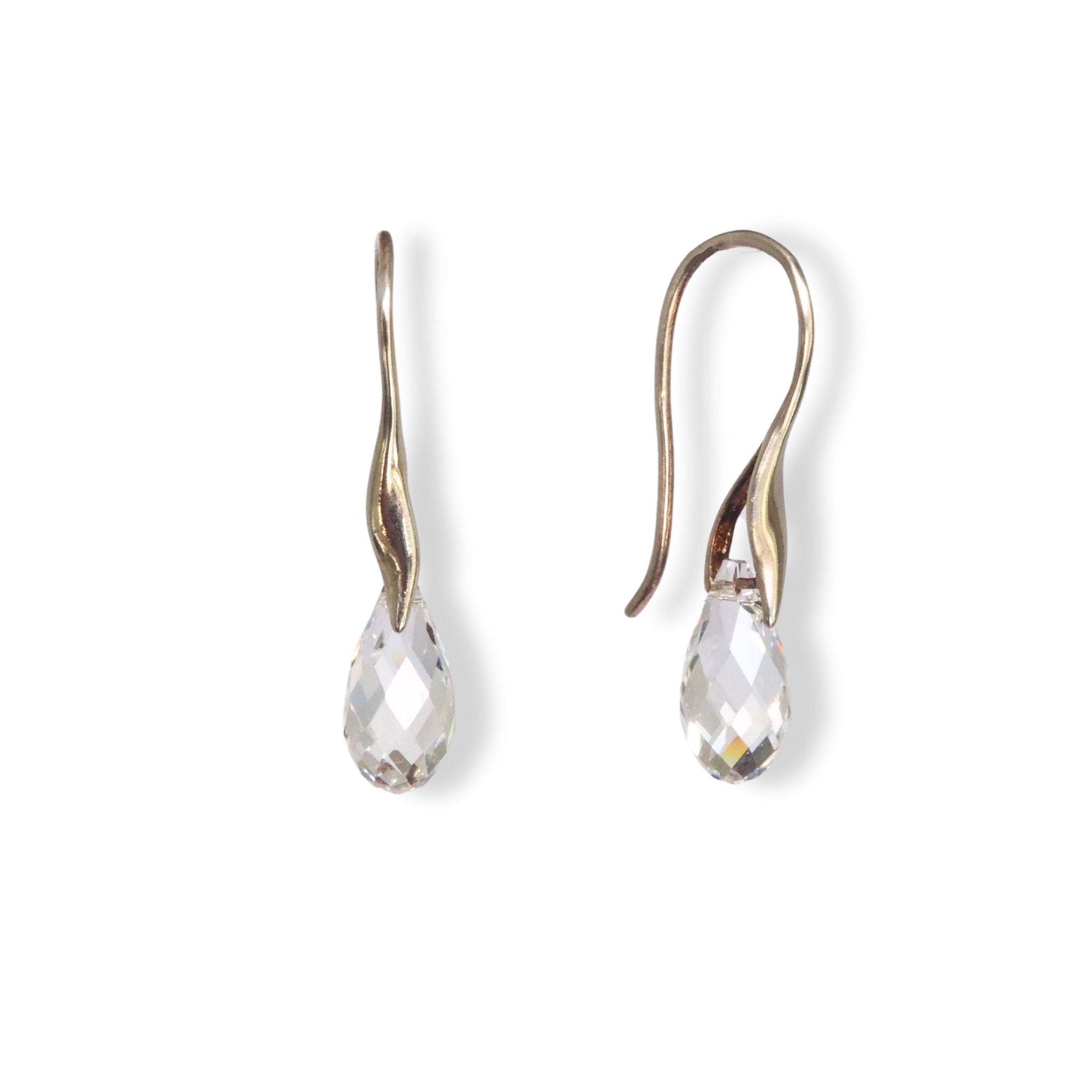 Klassieke oorbellen Swarovski druppels transparant Oorbellen - Jewels with Flair