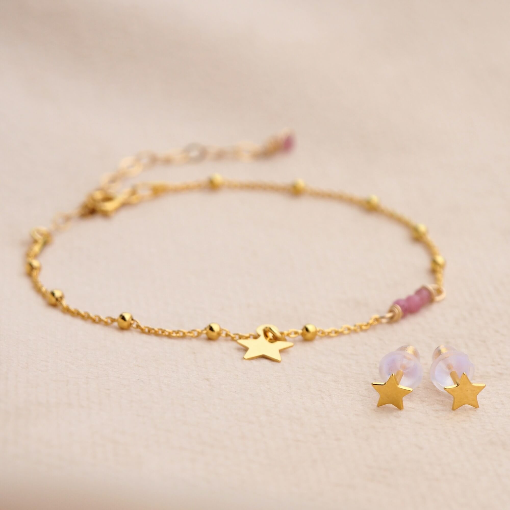 Sprankelende Sterren Oorknopjes in Sterling Zilver en Verguld Zilver Oorbellen - Jewels with Flair