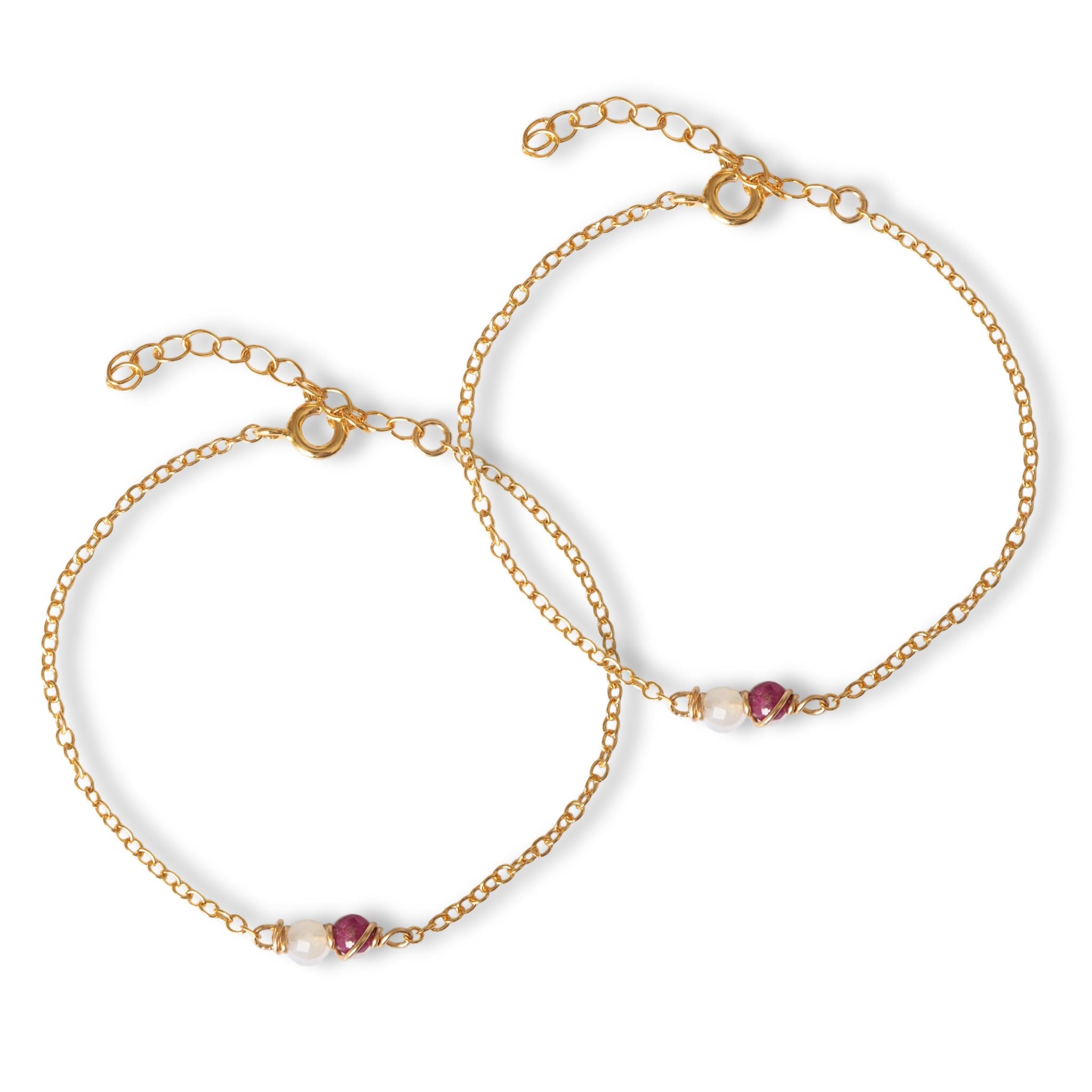 Vriendschapsarmbandje met stenen naar keuze Armbanden - Jewels with Flair