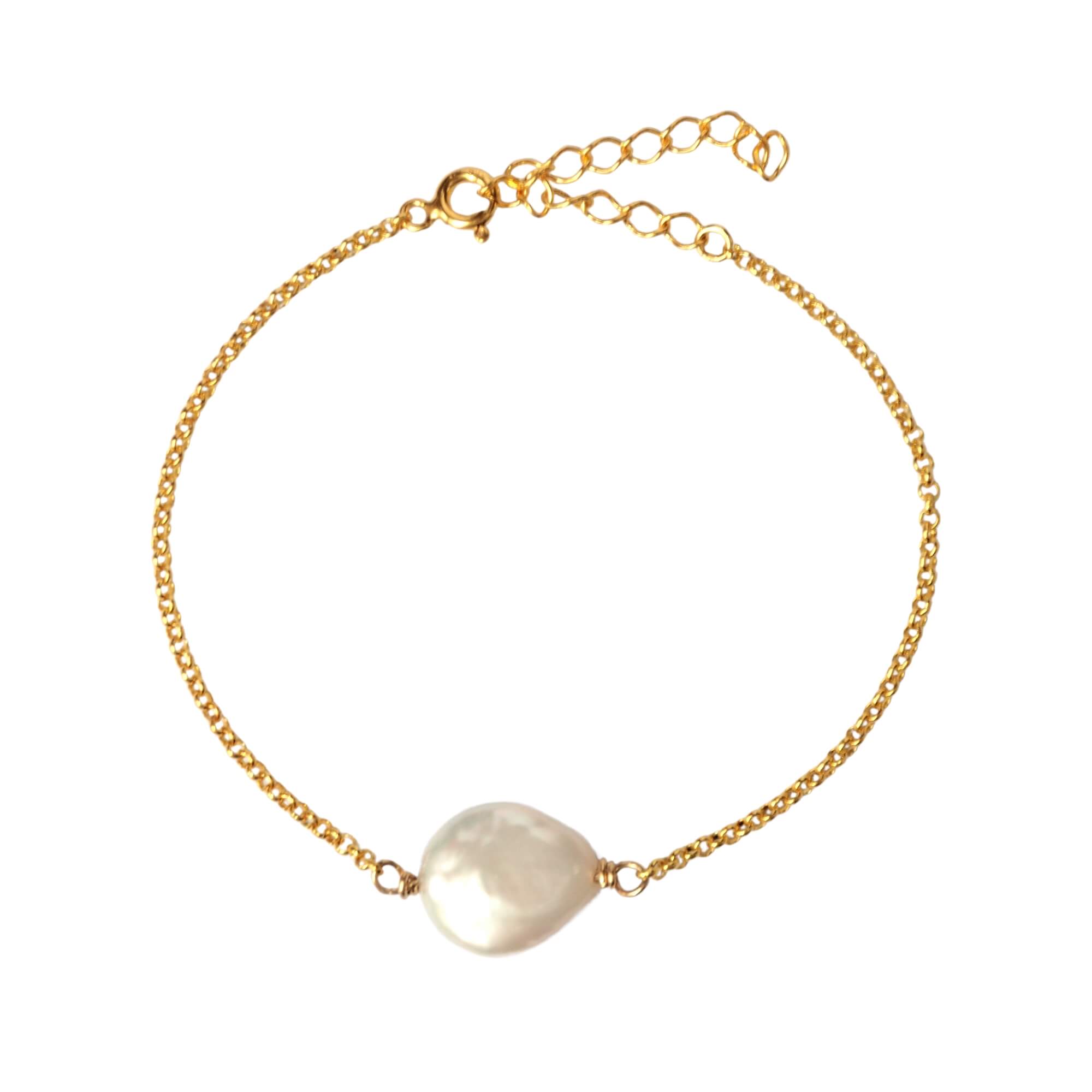 Handgemaakte Zoetwaterparel Armband armband - Jewels with Flair