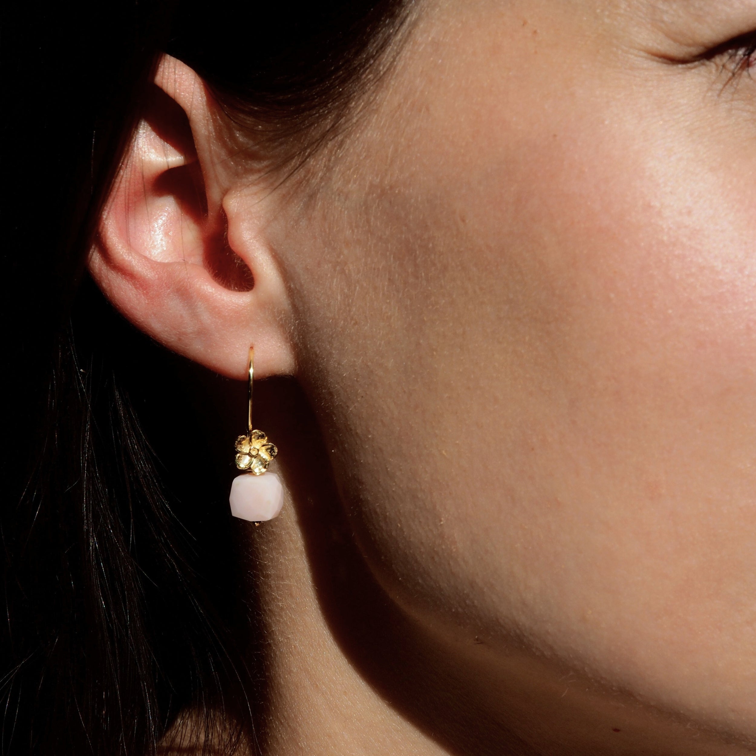 bloemoorbellen roze opaal