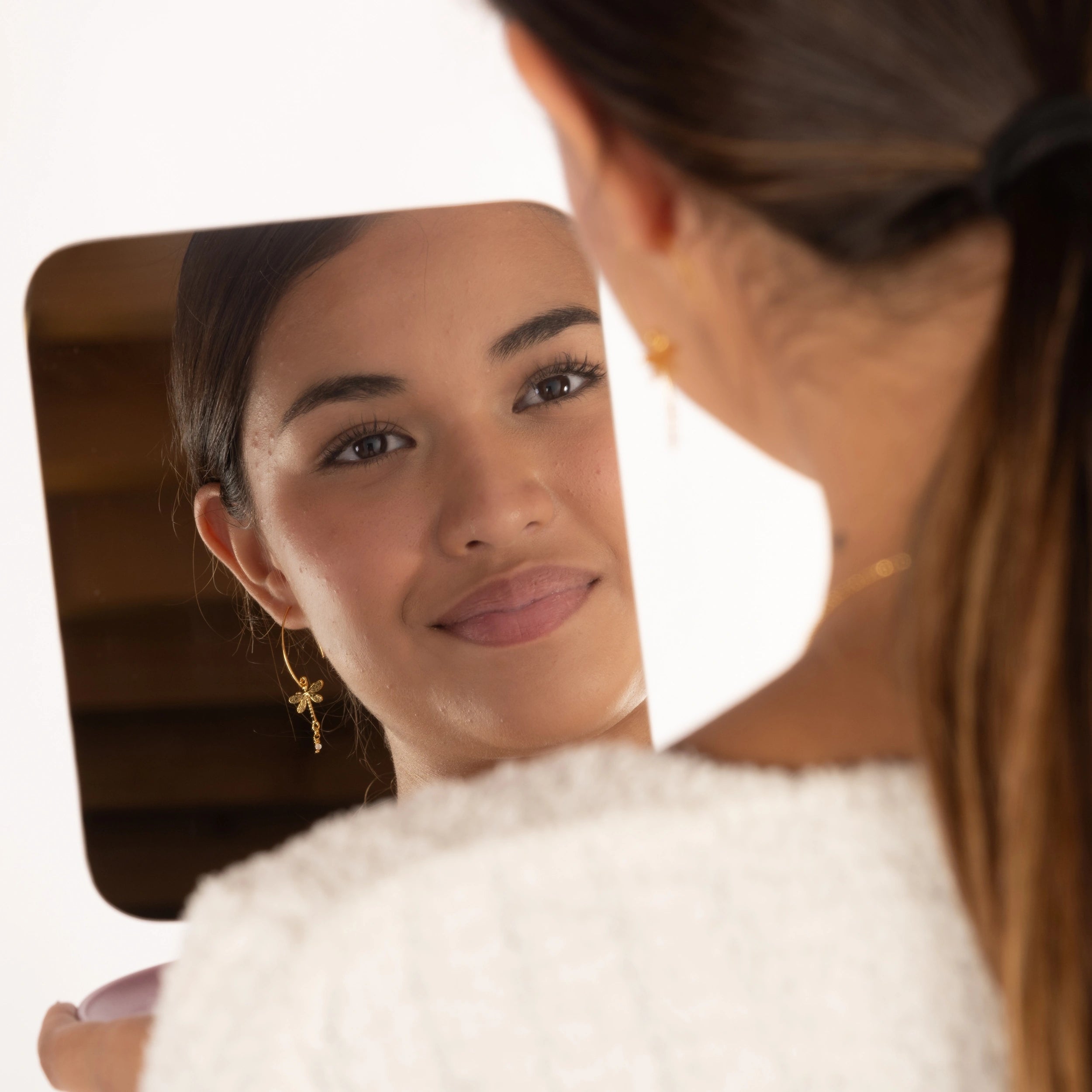 oorbellen met libellen in zilver of goud