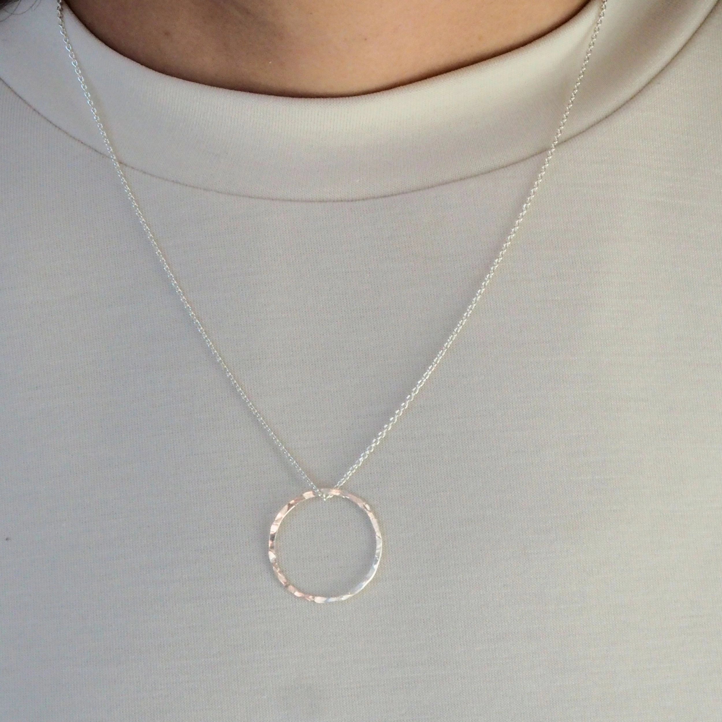 halsketting cirkel hanger