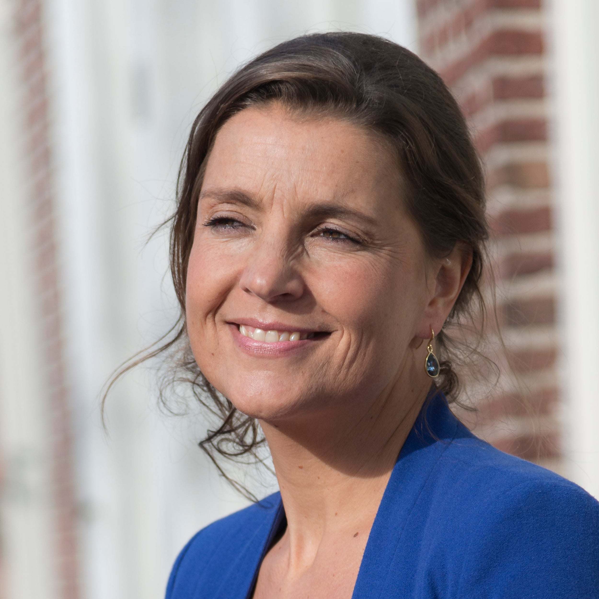 Oorbellen Swarovski druppels montana blauw - Jewels with Flair