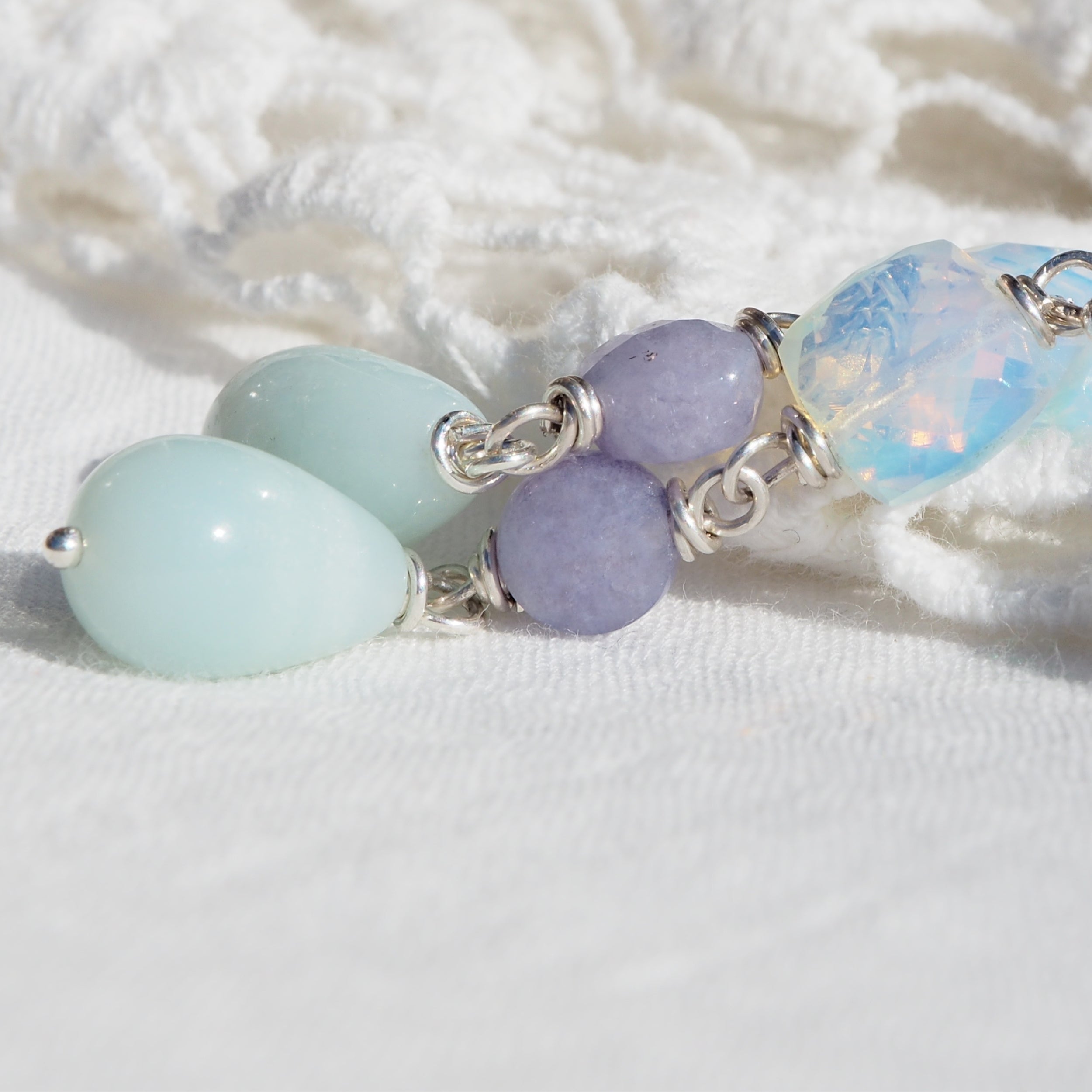 lange oorbellen edelstenen zoals Maxima