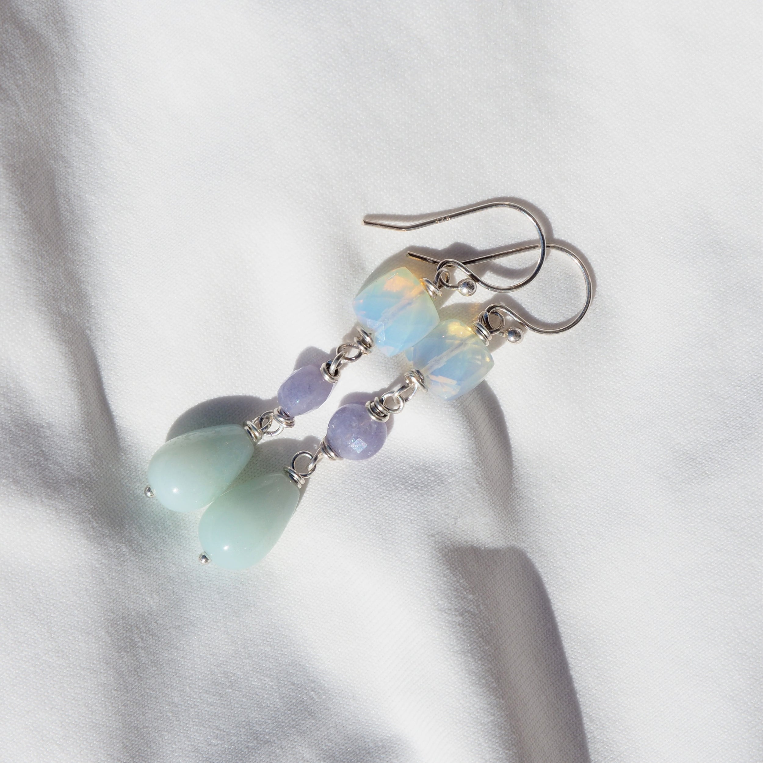 lange oorbellen edelstenen zoals Maxima