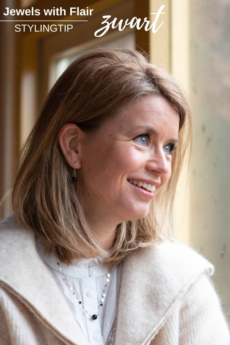 Handgemaakte sieraden set met zwarte onyx