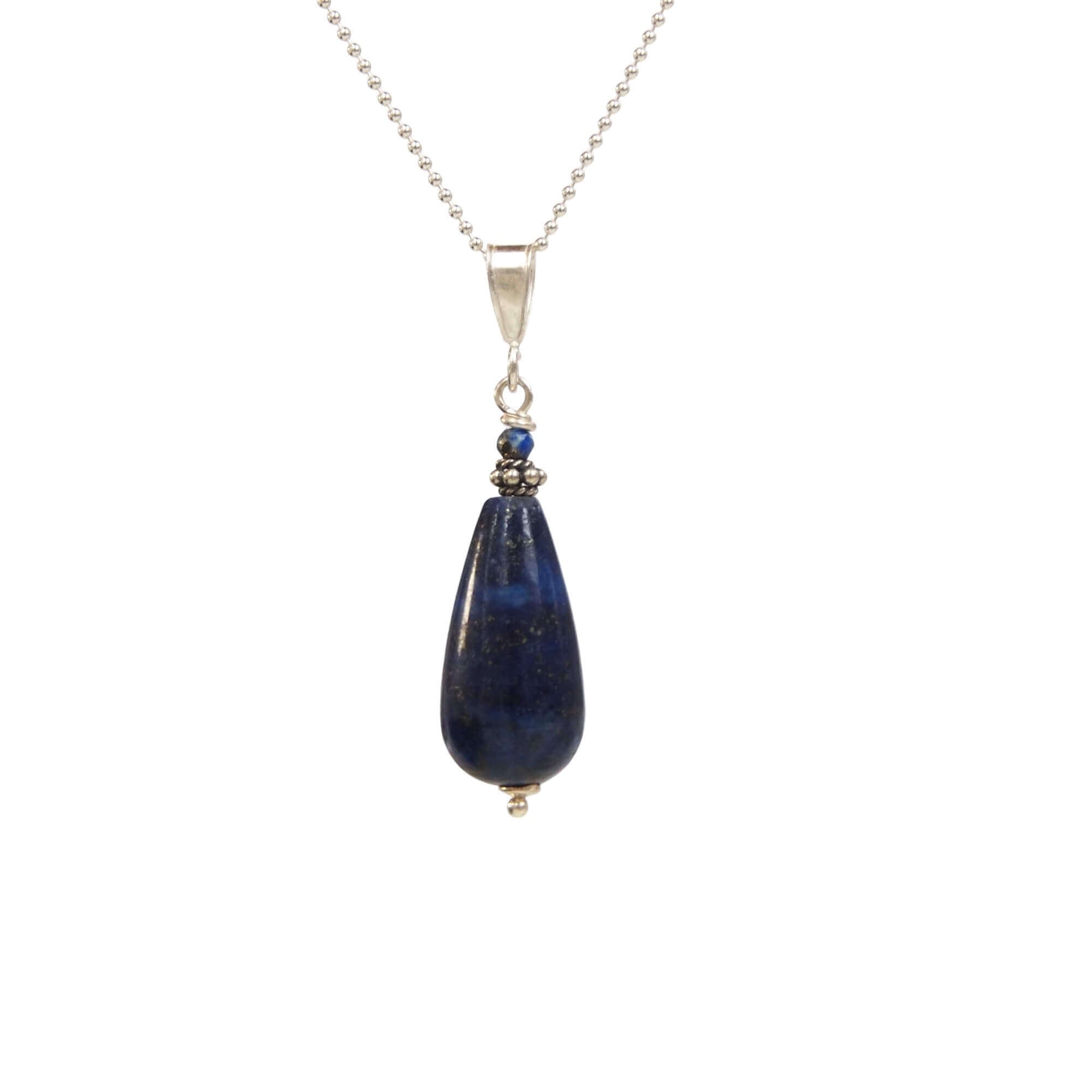 Sieraden set lapis lazuli pegels