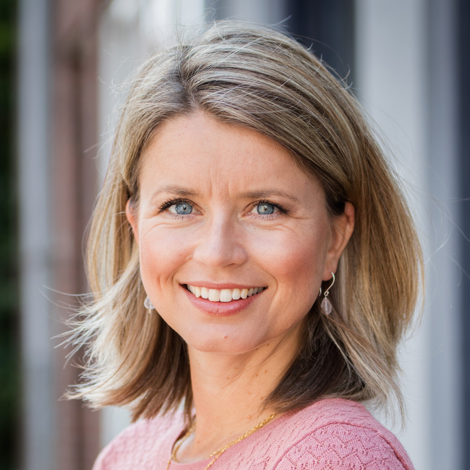 oorbellen rozenkwarts druppels