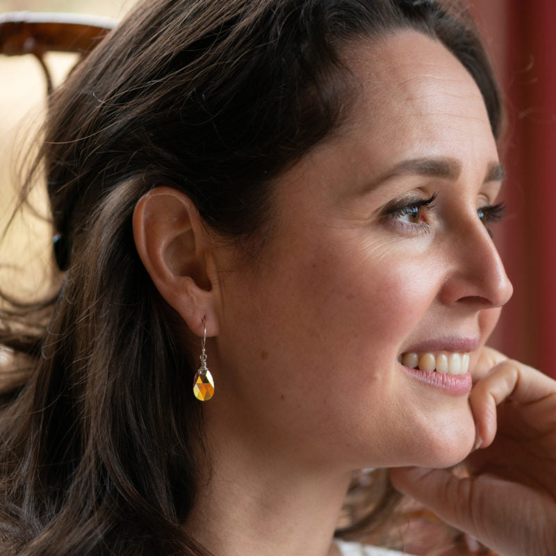 Oorbellen aurora borealis druppels