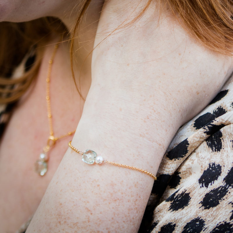 Armband groene amethist