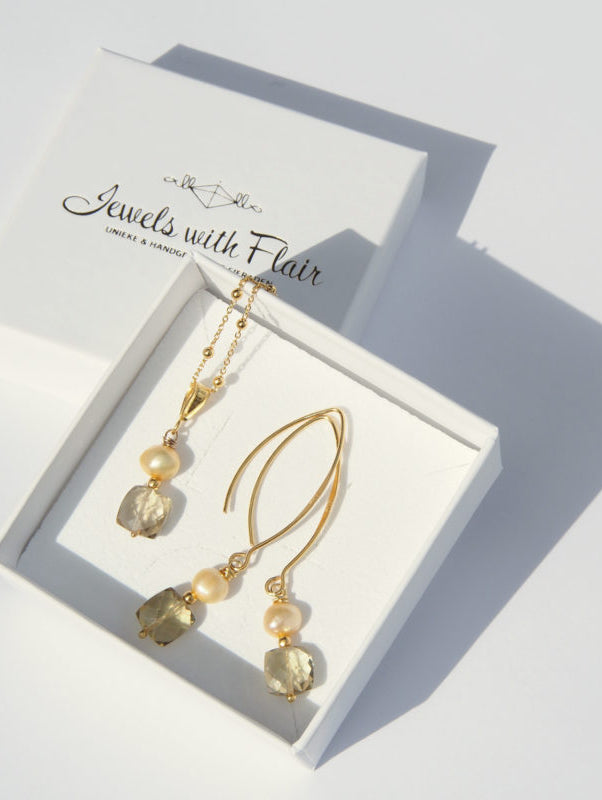 Sieraden honingkwarts edelsteen