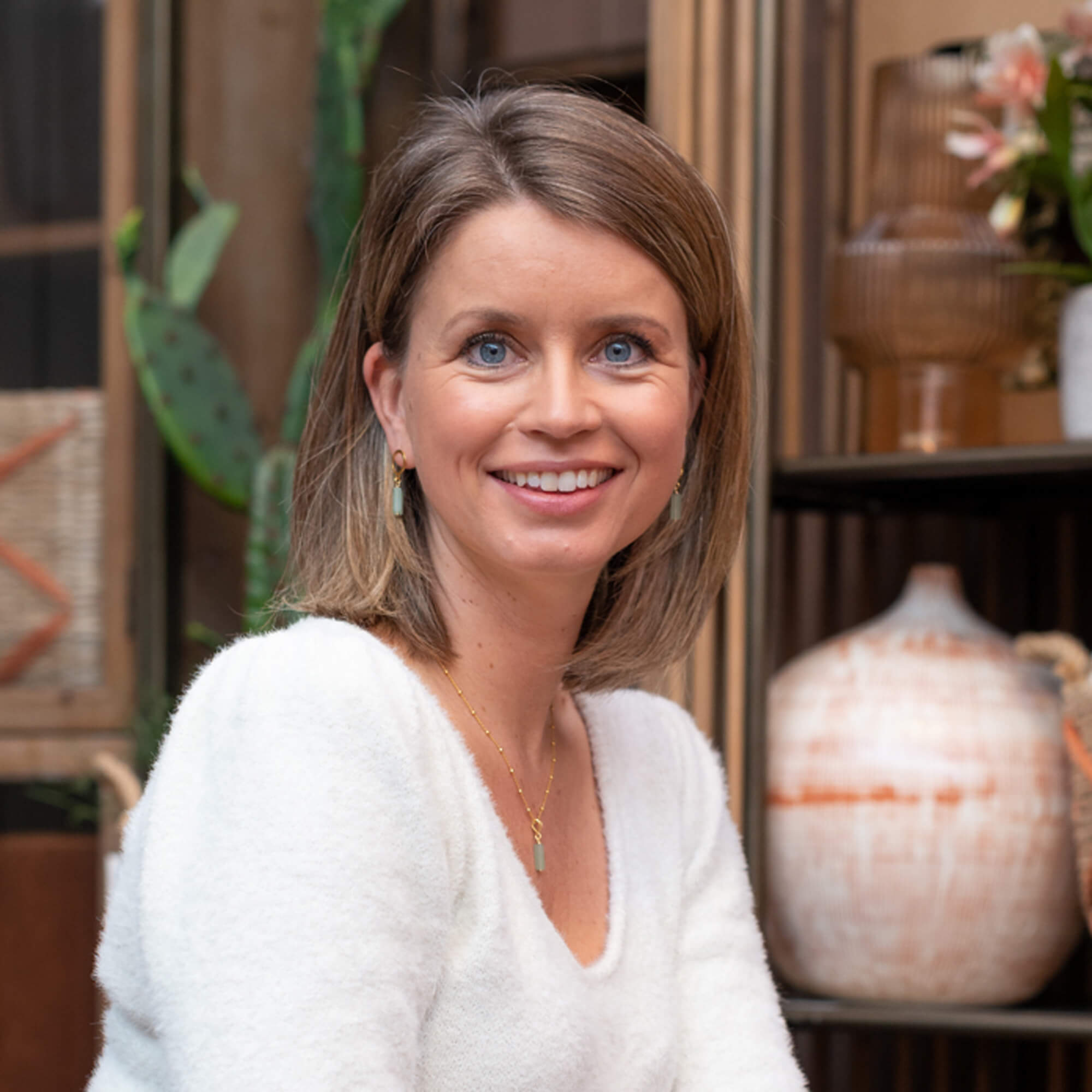 Retro look oorbellen aventurijn tubes 925 Oorbellen - Jewels with Flair