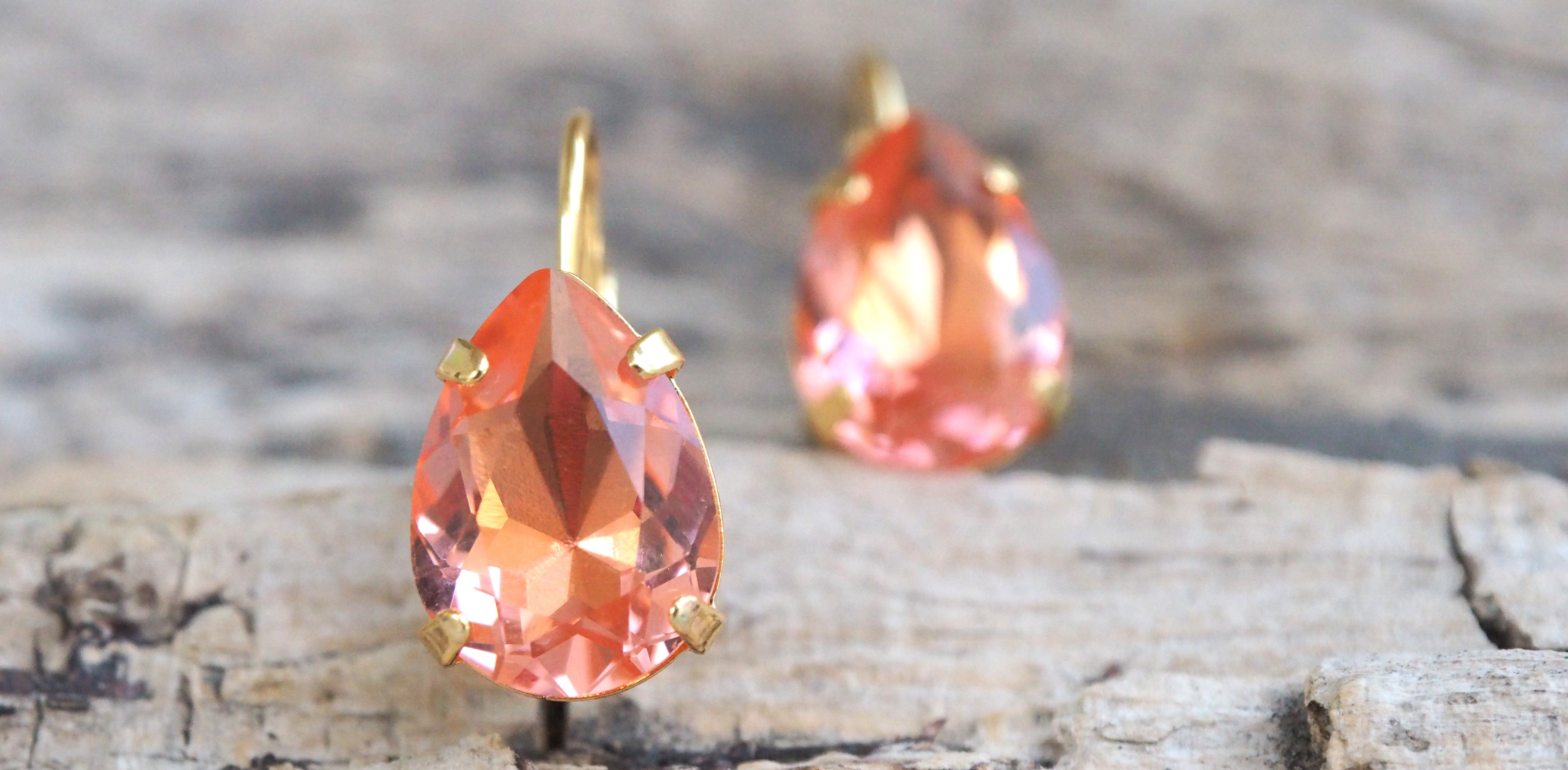 oorbellen perzik druppels