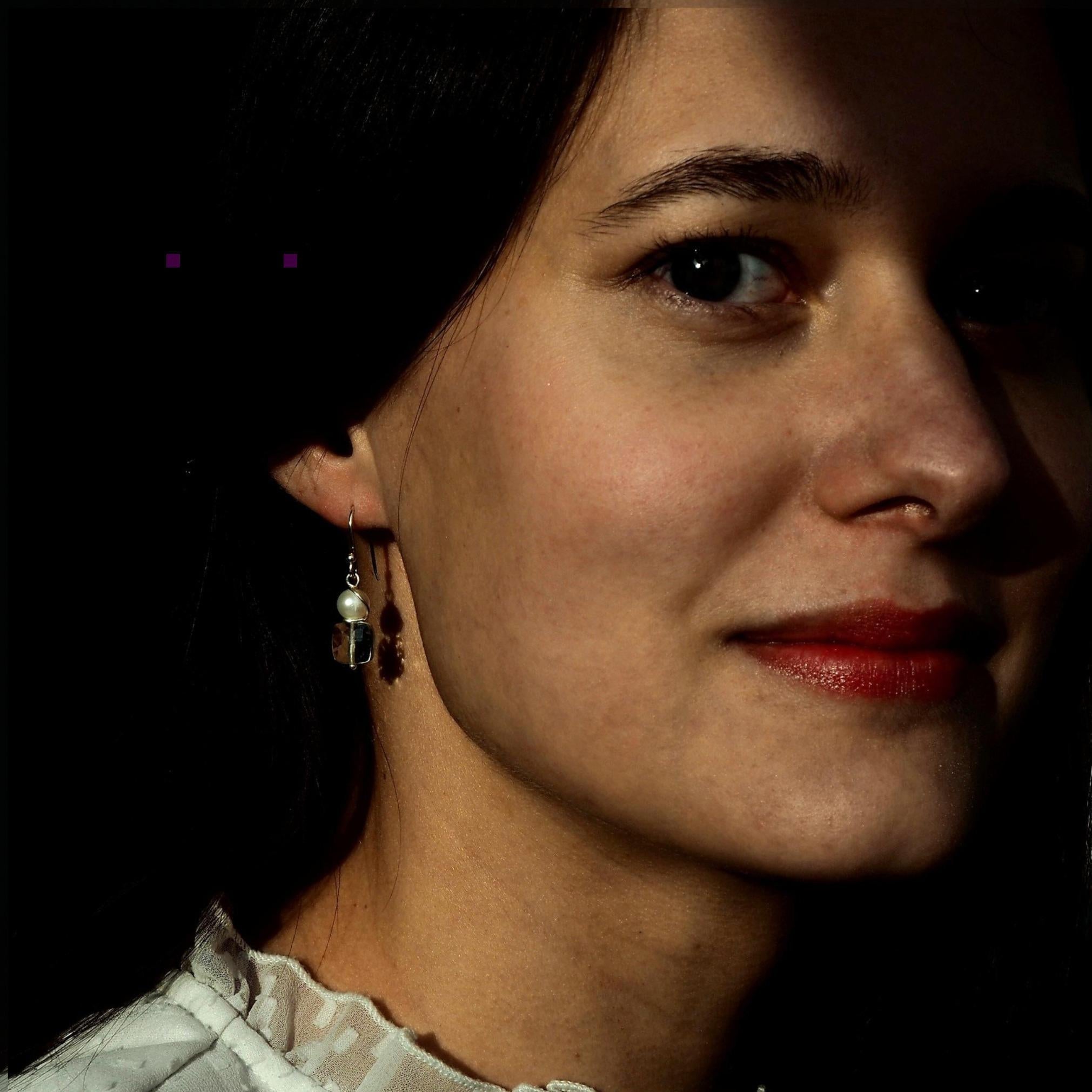 oorbellen met paarse amethist, geboortesteen van februari