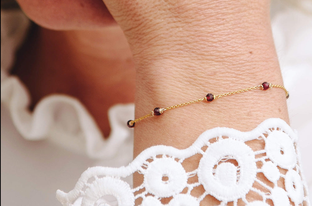 Geboortesteen sieraden januari granaat