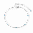 Armband blauwe topaas - geboortemaand december