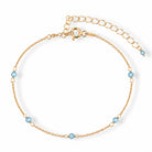 Armband blauwe topaas - geboortemaand december