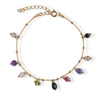 Geboortesteen bedel armband goud