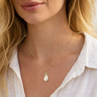 Handgemaakte ketting schelp en peridoot Halsketting - Jewels with Flair