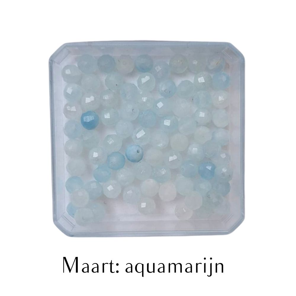 geboortesteen maart, ten behoeven van maatwerk geboortesteen armband