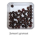 geboortesteen januari: granaat, ten behoeven van maatwerk geboortesteen armband