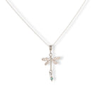 halsketting libel en Swarovski kraaltje