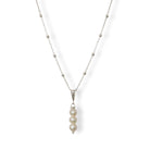 Ketting zilver met parel hanger