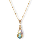 Halsketting Swarovski druppel