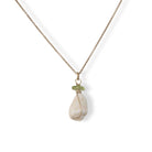 Handgemaakte ketting schelp en peridoot Halsketting - Jewels with Flair